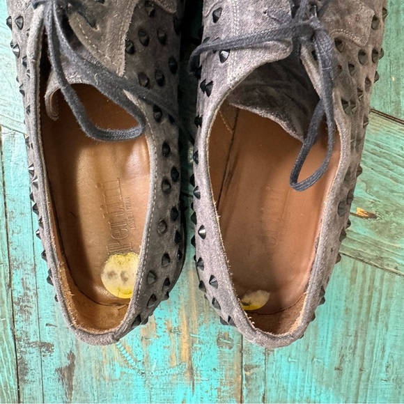 PERTINI Leather Shoes With Black Stones Size 39 Steampunk - Picture 11 of 12